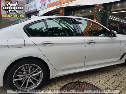BMW 520d 틴팅!! 레인보우 V90 윈도우필름 전체 썬팅재시공 ♥인천 경인카