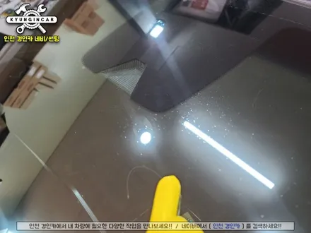인천 썬팅! 그랜저IG 이비오스슈젠 전면 썬루프 측후면 시공 + 아이나비 QXD7000블랙박스 설치