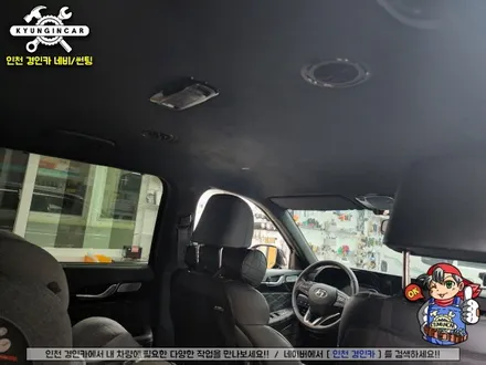 팰리세이드 순정네비 연동 천장모니터 비클시네마 VC173ST 시공기