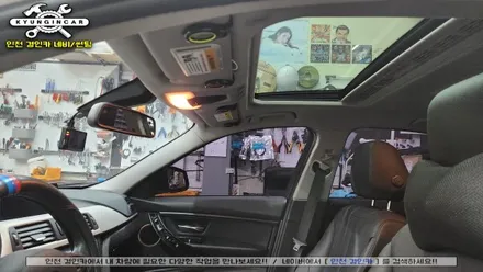 인천 BMW320D 전면 측면 후면 유리 이비오스슈젠 썬팅 재시공