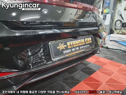 소나타 DN8 차량에 룸미러 모니터를 이용한 후방카메라 장착기