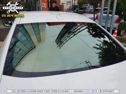 BMW 520d 틴팅!! 레인보우 V90 윈도우필름 전체 썬팅재시공 ♥인천 경인카