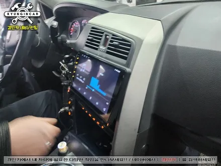 코란도스포츠 안드로이드 올인원 온라인구매 제품 인천경인카에 설치의뢰 장착