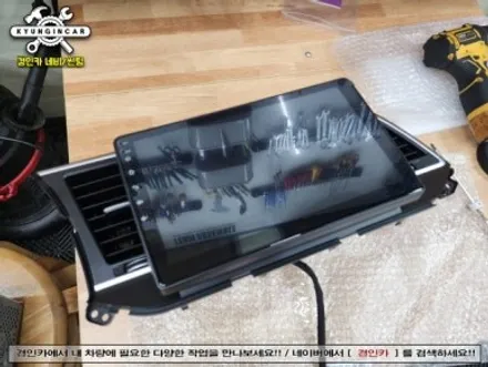 아반떼AD 10인치 올인원 맥가이어박 SQ 안드로이드내비 장착