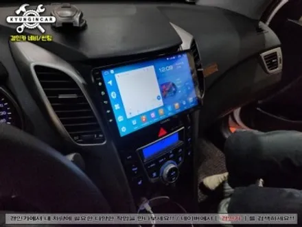 인천 카나로 Q 안드로이드 내비 가성비좋은 올인원 현대i30 매립작업
