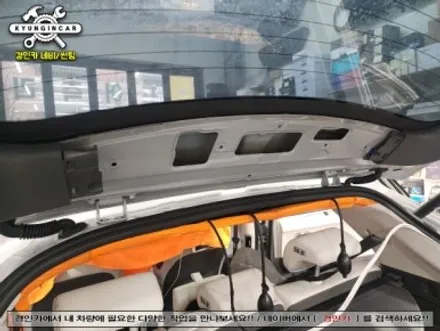 고화질 룸미러형 블랙박스 파인뷰 R5 파워 아이오닉5 장착