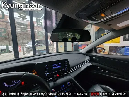 소나타 DN8 차량에 룸미러 모니터를 이용한 후방카메라 장착기