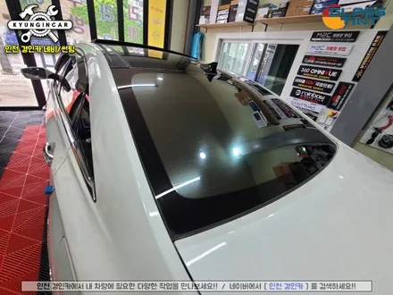YF소나타 썬팅불량으로 재시공 글라스틴트 선셋 틴팅필름  (인천경인카)
