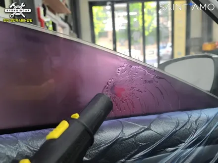 인기 반사썬팅필름! 세인트아모 스퍼터! 아반떼MD 틴팅재시공
