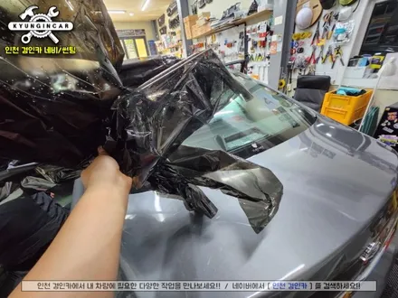 인천 루마 버텍스700 썬팅필름 닛산 알티마 차량 전면 측후면 재시공