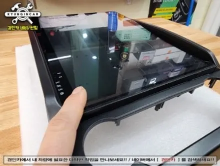 포드익스페디션 14인치 세로형 안드로이드 올인원 인천경인카 설치작업