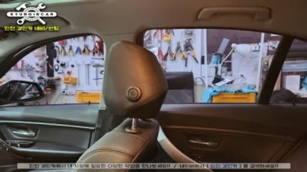 인천 BMW320D 전면 측면 후면 유리 이비오스슈젠 썬팅 재시공
