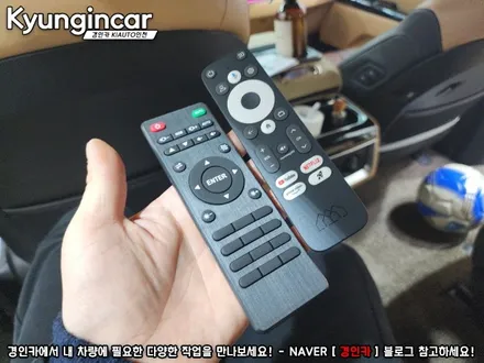 카니발 KA4 안드로이드 천정형모니터 엑스엠 XM-2200H 장착했어요.