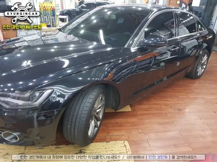 유리교체 후 루마 피너클 전면썬팅시공 아우디 New A6 / 경인카