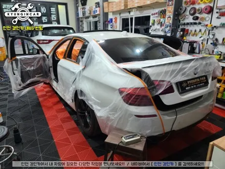 인천 수입차썬팅 제거후 반사필름시공! 세인트아모 스퍼터 BMW520 경인카 틴팅샵