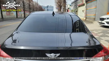 인천 루마썬팅 재시공 제네시스 뒷유리필름 기포 뽀글이 제거후 새로하기