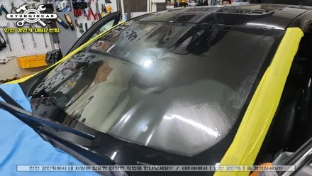 인천 글라스틴트 선셋 썬팅 올뉴말리뷰 제거후 재시공 (주안매매단지점 경인카)