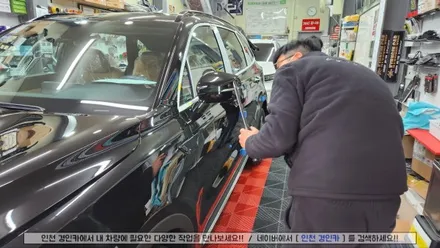 인천 신차패키지 쏘렌토MQ4 루마 버텍스 썬팅 + 아이나비 블랙박스 + PPF + 유리막 + 발수코팅 시공
