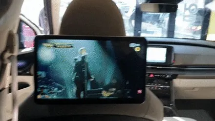 신형 카니발KA4 순정스타일 안드로이드 리어모니터 Q125 장착했어요.