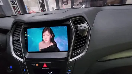 인천 싼타페 더프라임 카나로 X플러스 안드로이드 올인원 내비게이션 설치작업