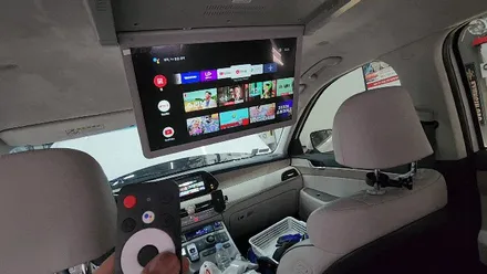 비클시네마 VC173ST 천정모니터 + 순정네비 화면연동 with 파인뷰 LX5 룸미러 풀세팅!! / 팰리세이드