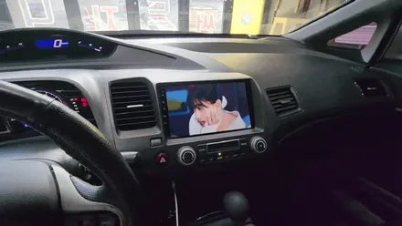 인천 네비플라이 안드로이드 올인원 내비매립 혼다시빅 장착