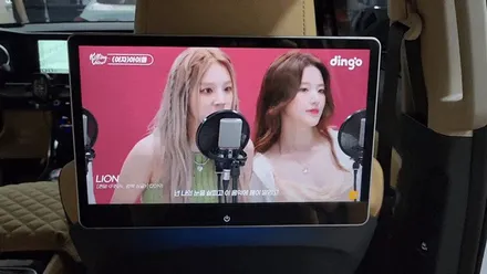 카니발KA4 후석 리어모니터 FOCUS 노바 X13 인천경인카 설치작업