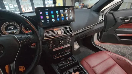 벤츠 E200 카브리올레 MN-X 알리발 12인치 안드로이드올인원 의뢰장착
