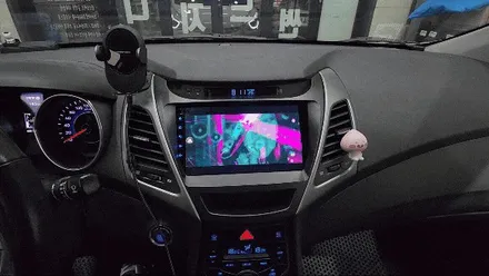 더뉴아반떼MD 카나로 X-plus 360 올인원네비 장착했어요.