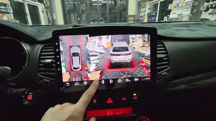 인천 카나로 X-Plus 360 안드로이드 올인원 네비와 어라운드뷰 일체형 제품 쏘렌토R 차량에 장착