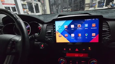 인천 카나로 X-Plus 360 안드로이드 올인원 네비와 어라운드뷰 일체형 제품 쏘렌토R 차량에 장착