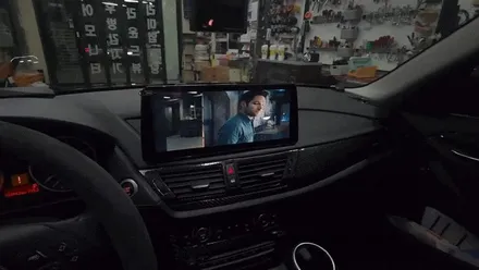 인천 BMW X1 NAVIFLY 안드로이드 12인치 올인원 + 후방카메라 장착