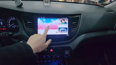 올뉴투싼 내비교체 맥가이어박 SQ 올인원 장착