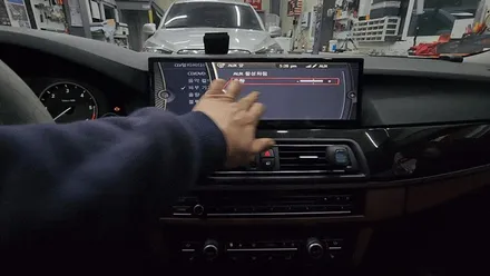 온라인 직구 안드로이드 올인원 MN-X 14인치 BMW520D 설치