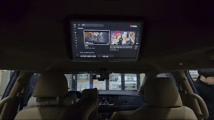 올뉴카니발 하이리무진 호매틱스 박스 R 안드로이드TV 셋탑박스 장착
