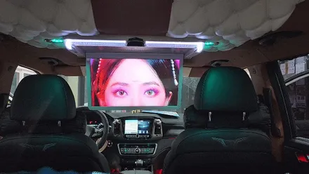 G4렉스턴 비클시네마 VC-173ST 천정모니터 안드로이드 스마트TV 탑재!! 차에서 우영우보자!!