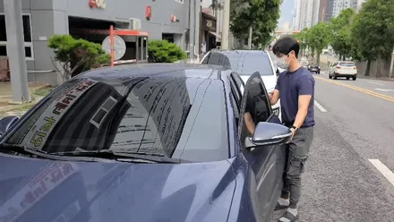 인천 루마썬팅 버텍스 300필름 아반떼AD 차량 제거후 재시공 리뷰