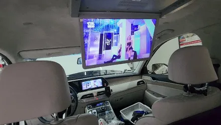 비클시네마 VC173ST 천정모니터 + 순정네비 화면연동 with 파인뷰 LX5 룸미러 풀세팅!! / 팰리세이드