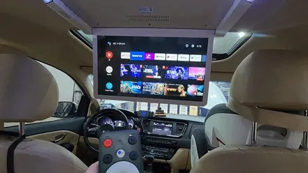 더뉴카니발 천정모니터 비클시네마 VC173ST 자동차 천장티비 시공장착