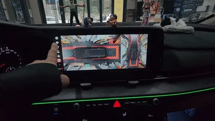 카니발 KA4 Aview 3D 어라운드뷰 순정네비연동 장착했어요.
