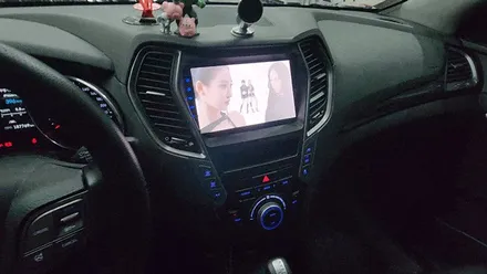 싼타페DM 네비교체 카나로 X PRO 안드로이드 올인원 장착