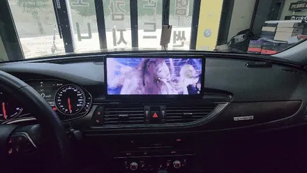 인천 아우디 A6 카나로 W 12.3 와이드 안드로이드 올인원 교체했어요.