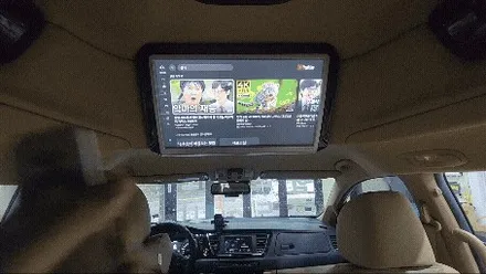 올뉴카니발 하이리무진 호매틱스 박스 R 안드로이드TV 셋탑박스 장착