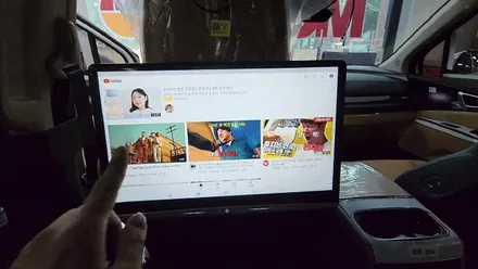 인천 카니발KA4 안드로이드 리어모니터 후석모니터 고객님제품 의뢰장착