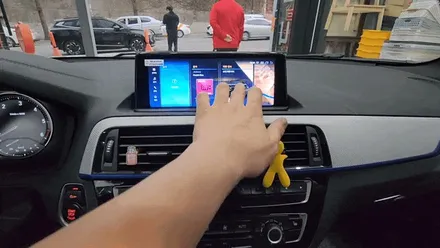 BMW 118D 8.8인치 안드로이드 올인원 내비매립 의뢰설치