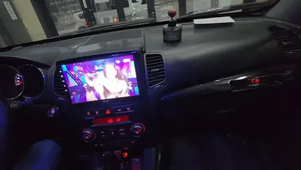 인천내비매립 쏘렌토R 카나로 X-plus 안드로이드올인원 전방카메라 장착