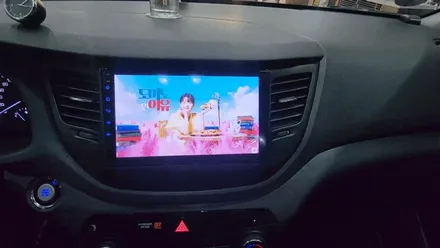 올뉴투싼 내비교체 맥가이어박 SQ 올인원 장착