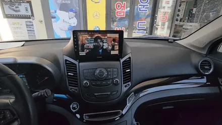 쉐보레 올란도 올인원 내비게이션 카나로 X-plus 상단매립 장착