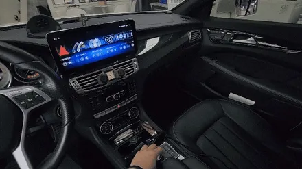 벤츠 CLS 카나로 W 12.3 안드로이드 올인원 교체햇어요.