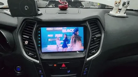 인천 싼타페DM 카나로 X-PLUS 360 안드로이드 올인원 네비매립 장착
